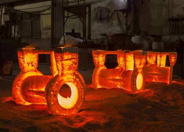 castings casting red hot casting